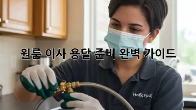 원룸 이사, 용달 준비 완벽 가이드!