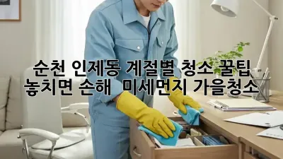 순천 인제동🏡 계절별 청소 꿀팁! 놓치면 손해 😉 #미세먼지 #가을청소